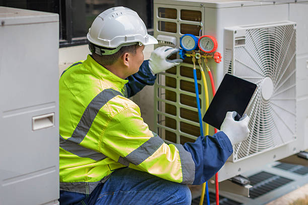 Professional Air Conditioning Repair technician working in Amity, PA